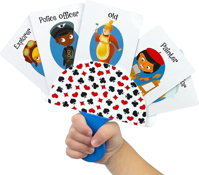 Regal Games 2 Pack Card Holders for Playing Cards - Kids Card Holder with Plastic Paddles - Ideal for Family Fun Game Night and Travel (Ages 3+)
