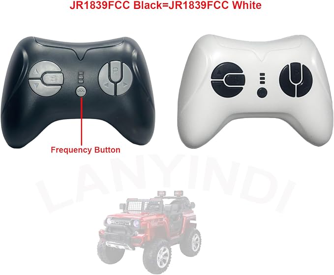 JR1839 2.4G Bluetooth Remote Control for Ride On Toy Cars 12V 24V Power Wheels Replacement Parts Remote for Kids Electric Car Truck SUV Bicycle Transmitter Control Box