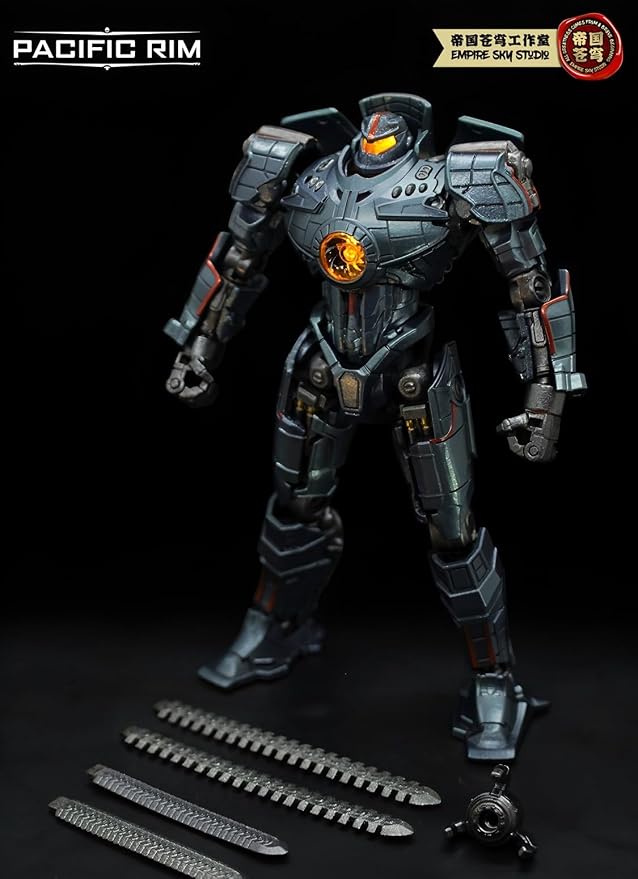 Pipigirl x Empire Sky Studio 1/12 Pacific Rim Mech Action Figure, Boxed Unique Figure Idea, 5 in Assembly Collectible Mecha Action Figures Kits