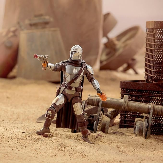 Disney Store Official The Mandalorian Talking Action Figure - 13 Inch Interactive Star Wars Toy with IB-94 Blaster - Articulated Kid Toy with Light & Sound Effects