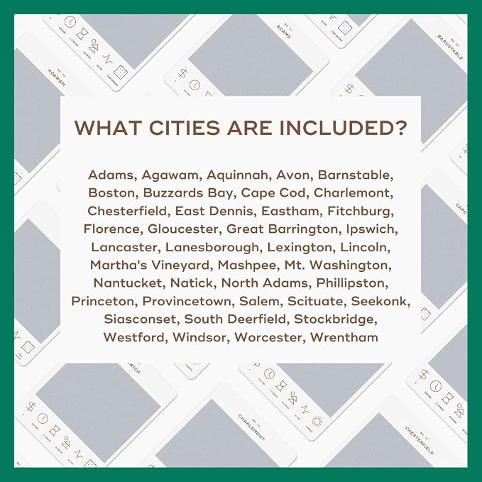 Reach International Outfitters Massachusetts Adventure Bucket List: 50 Scratch-Off Cards for Outdoor Activities, Tourist Attractions, and Road Trips - Perfect Travel Gift and Guide for Exploring