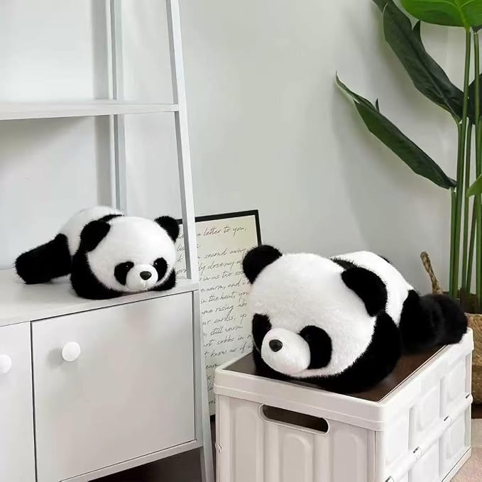 Panda Stuffed Animal, 10" Panda Plush Toy Stress Relief Plush Toy Birthday Christmas Valentine's Day Gift for Kids Adults