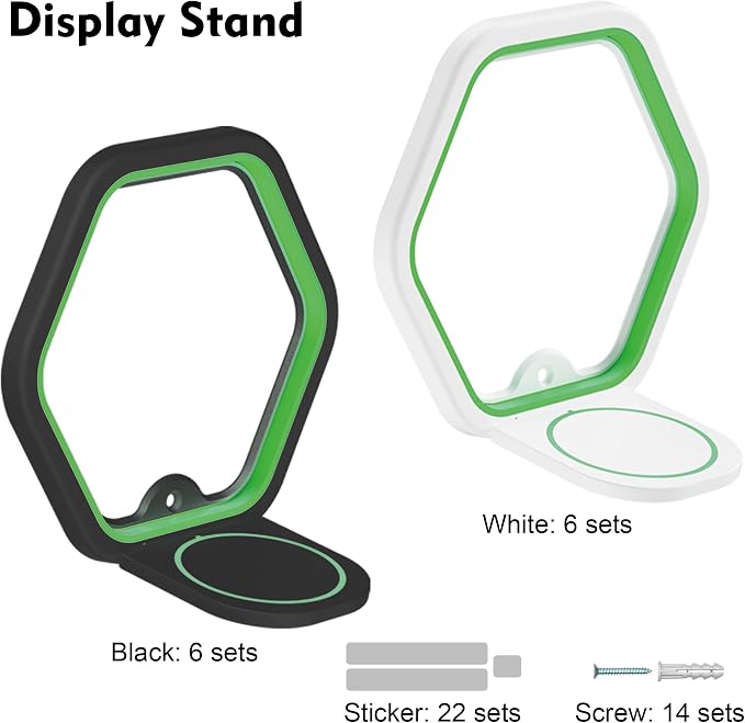 LRANFOW 12 Wall Display Shelves for Funko Pop Mart Figures Anime Figure, Display Ledges with Glow in The Dark Strips, Collector Shelves for Action Figures, Game Room, Mini Collectibles Figure Shelves