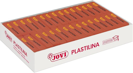Jovi - Reusable Non-Hardening Modeling Clay, 30 Brown Bars, 1.75 oz Each | Total of 3.3 lb, Perfect for Arts & Crafts Projects