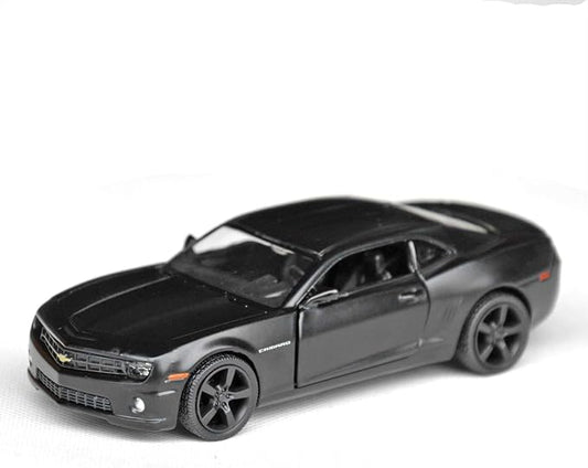 Tianmei 1:32 Scale Supercar Styling Alloy Die-Cast Car Model Collection Decoration Ornaments, Kids Play Vehicle Toys with Pull Back Action and Open Doors (Camaro - Black)