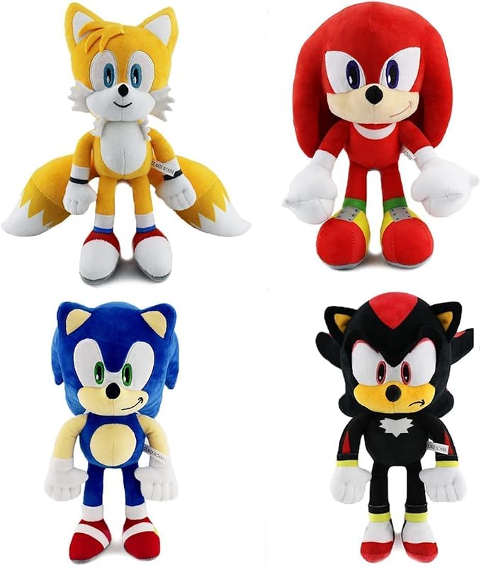 SHIRIA 4Pcs Plush Doll,The Movie Toy,Stuffed Animals Plush Pillow,Gift for Kids