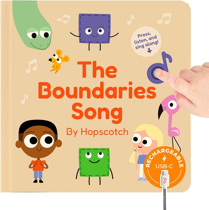 Cali’s Books Nursery Rhyme Sound Book for Toddlers – Interactive Musical Book (The Boundaries Song)