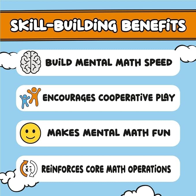 Math Blast! Cool Math Games for Kids 8-12 - Fun Educational Mental Math Game for Home & Classroom - Practice Math the Fun Way