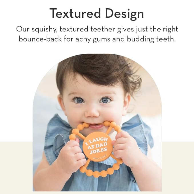 Baby Teether by Bella Tunno, Silicone Teethers for Babies 3-6 Months, 6-12 Months, Baby Toys, Pacifier, Teething Relief, Boys, Girls, I Love Grandma