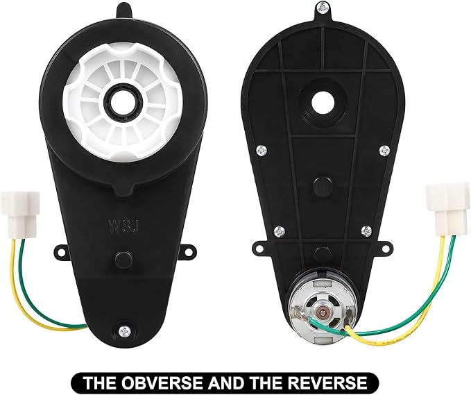 2Pcs 24V 40000RPM Kids Ride On Car Gearbox Motor,24V Motor Gearbox Upgrade High Speed RS555 Drive Engine Match 24 Volt Kids Ride On Toys Car Motors