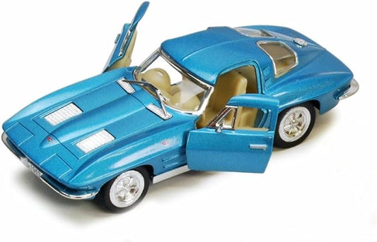 KiNSMART - 1963 Chevy Corvette Stingray 1:36 Scale 5" Die Cast Metal Model Toy Classic Toy Car