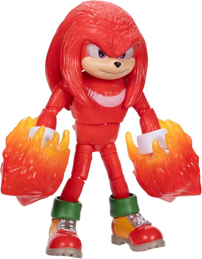 Sonic 3 The Hedgehog The Movie - 5" Knuckles Action Figure - Articulated Figure - Jakks Pacific
