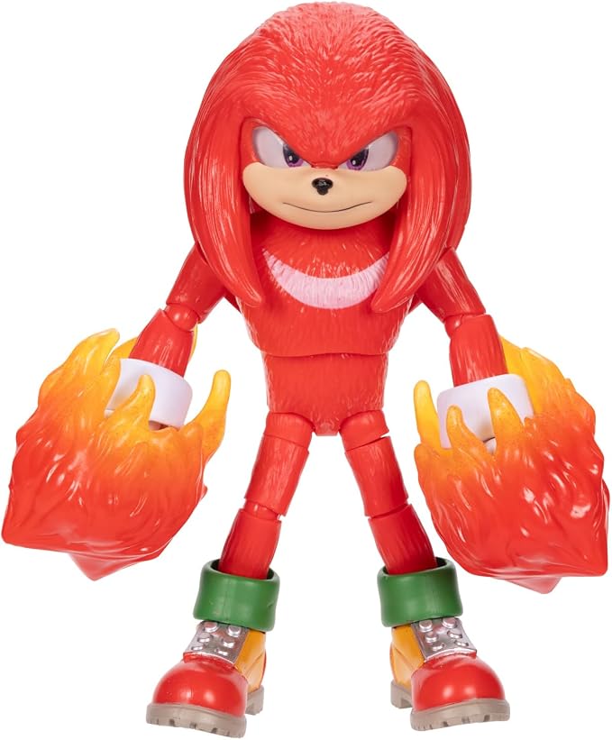 Sonic 3 The Hedgehog The Movie - 5" Knuckles Action Figure - Articulated Figure - Jakks Pacific