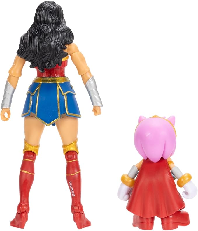 DC X Sonic the Hedgehog Amy as Wonder Woman & Wonder Woman 2.5/5-inch Figures Multipack