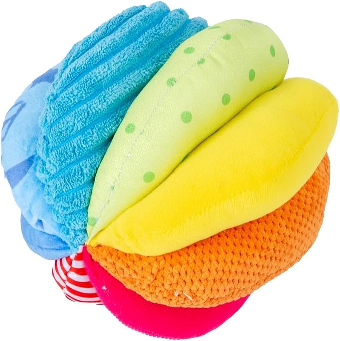 Montessori Baby Toys Play Kit Montessori, Medium Spinning Drum and Rainbow Fabric Ball Kit Toys for6-12Months Toddlers (Play Kit 3)