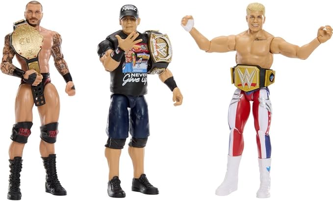 WWE John Cena Main Event Series Champions 2026 Action Figure with Title Belt, 6-inches | With Title Belt