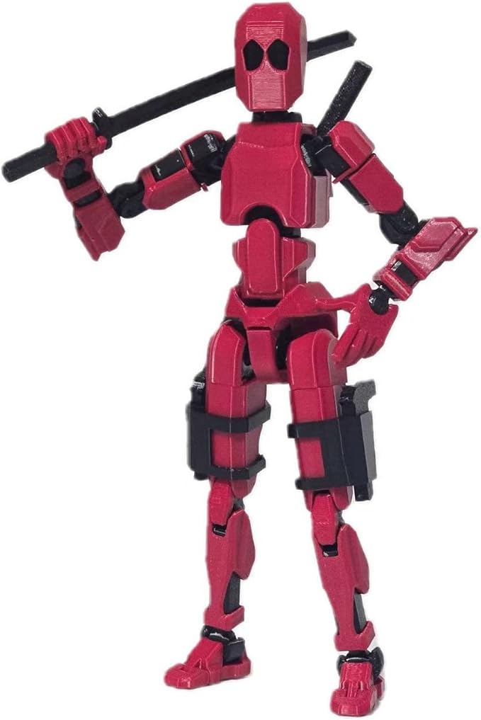 FoxVilla Assembly Completed T13 Action Figure, Titan 13 3D Printed Action Figure, 3D Printed Titan13, Assembled Dummy 13 Lucky 13 Toy Figure