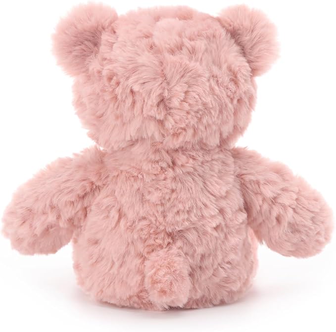 Apricot Lamb Misty Pink Flower Bear Stuffed Animals for Kids, Soft Cute Plush Toys for Baby Girl and Boy, 8 Inches
