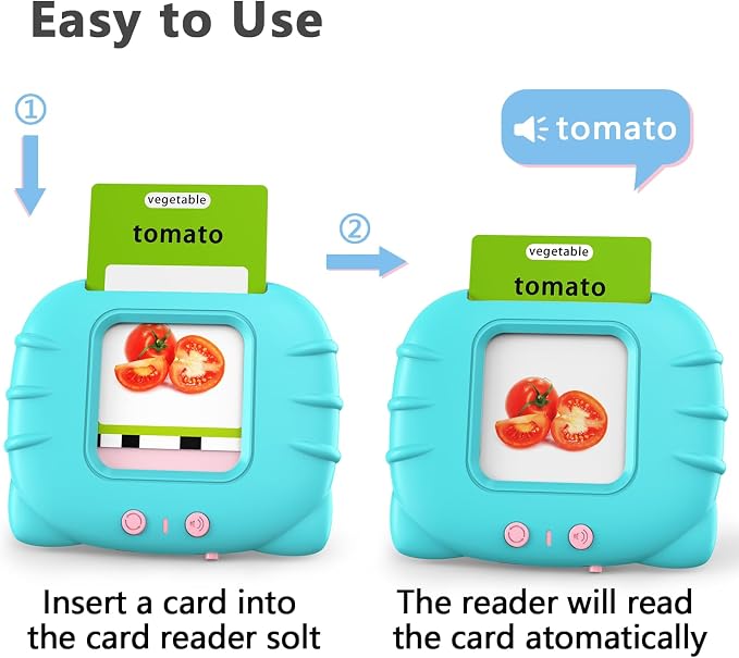 Lapare Talking Flash Cards Toys for Toddlers 3 4 5 6, Learn ABC Letters, Numbers 0-100,Phrases,Objects, Adjectives, and More Dolch Sight Words, 280 Cards with 560 Words/Phrases