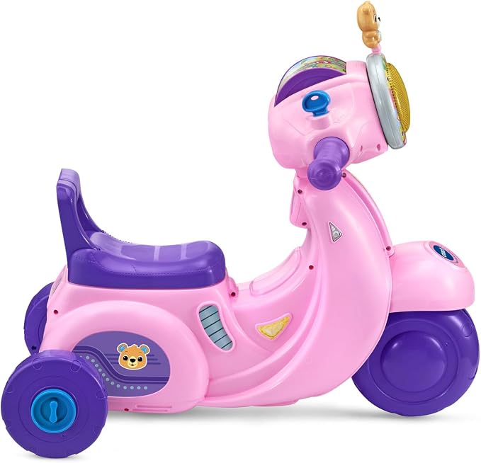 VTech 2-in-1 Map and Go Scooter for Toddlers, Pink