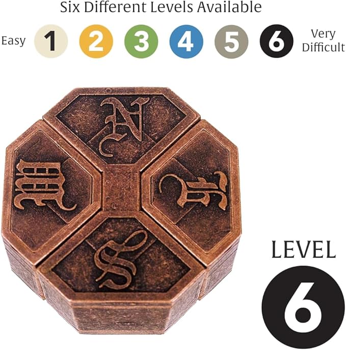 BePuzzled | News Hanayama Metal Brainteaser Puzzle Mensa Rated Level 6, for Ages 12 and Up