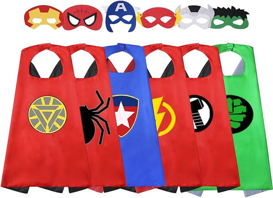 Treasure Store Outdoor Toys for Toddlers Age 3-5 - Party Favor for Kids, Superhero Dress up Gifts for 3-7 Year Old Boys Girls Costumes Supplies 6 Pcs
