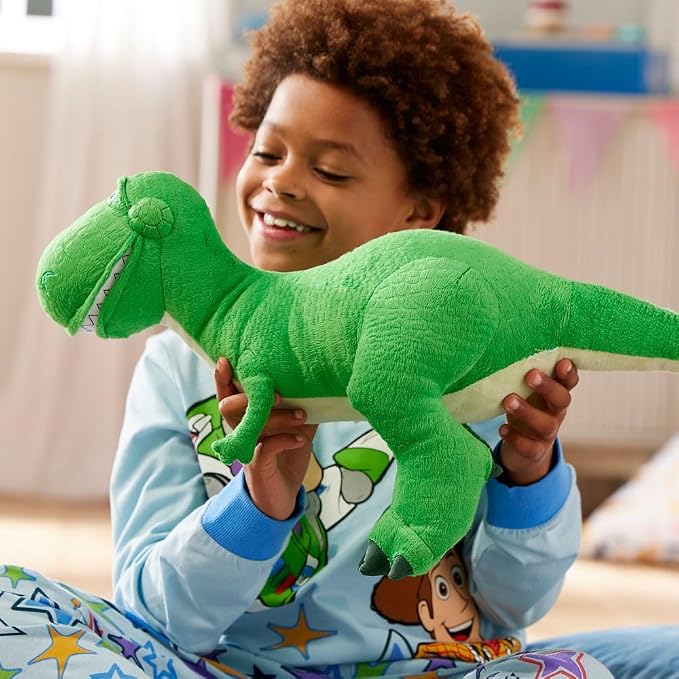 Disney Store Official Toy Story Plush, Rex, Iconic Cuddly Toy Character with Embroidered Eyes and Soft Plush Features, Suitable for All Ages