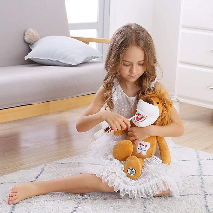 Tooth Fairy Plush Doll, Dental Stuffed Oral Health Presentation Puppet Doll Tooth Fairy Dental Educational Plush Small Size Doll with Teeth for Kids Chidren Boys Girls