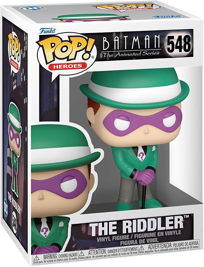 Funko Pop! Animation: Batman The Animated Series - The Riddler - Collectable Vinyl Figure - Gift Idea - Official Merchandise - Toys for Kids & Adults - Superheroes Fans - Model Figure for Collectors