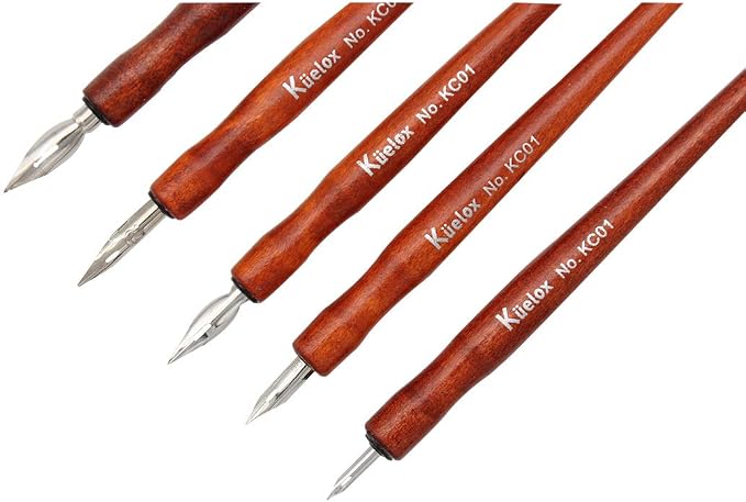 Redwood Professional Manga Pen Dip Pen Set Manga Cartoon Comic Drawing Painting Kit - 5 Pcs