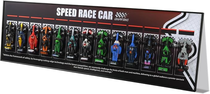 Wall Mount Designed for Lego Speed Champions F1 Performance Race Car Building Set 77242-77251 Adult Collectibles Wall Display Mount Home or Office Décor Gradient Color (No Car Included)