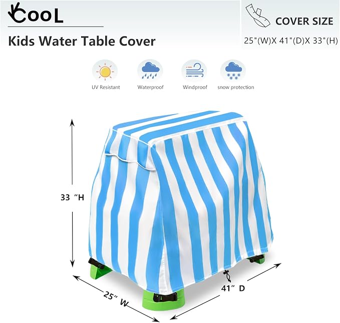 Okcool Kids Water Table Cover Fit Water Table,Outdoor Water Table Toys Cover, A Wide Selection of Cute Colors and Patterns