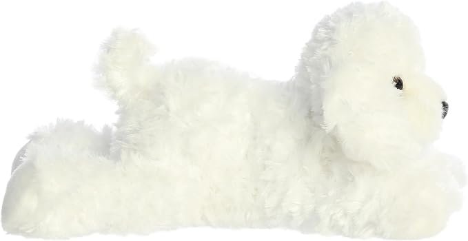 Aurora® Adorable Flopsie™ Bonita™ Stuffed Animal - Playful Ease - Timeless Companions - White 12 Inches