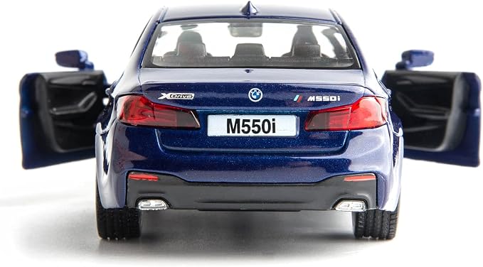 RMZ City BMW M550i Car Model 1:36 Diecasting Alloy Toy Car, Pull Back Vehicles Toy Car for Toddlers Kids Boys Girls Gift Blue
