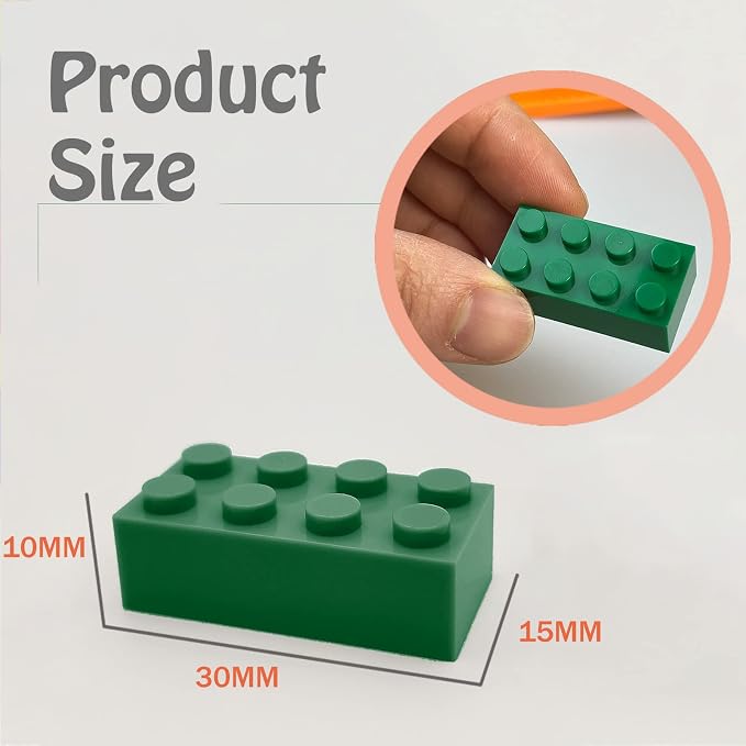 HUIZDQ 200 Piece Classic Small Building Bricks, 2x4 Bulk Bricks STEM Creative Building Toys, Red, Yellow, Blue, Green(Small Bricks, 1.25x0.62x0.47 in)