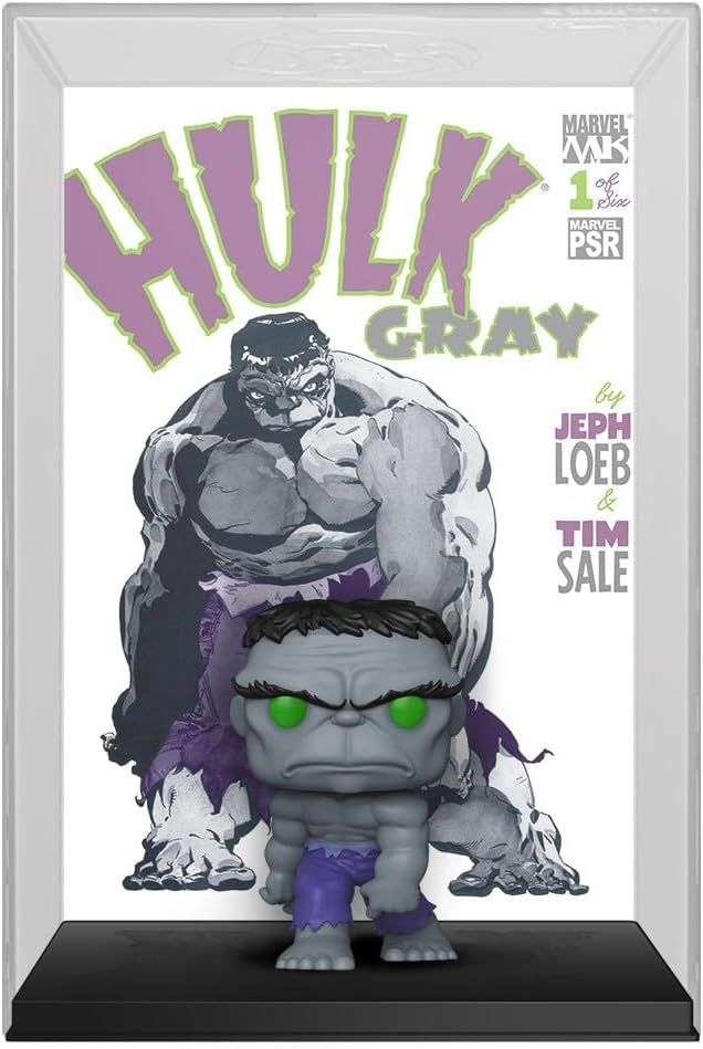 Funko Pop! Comic Cover: Marvel - Gray Hulk - Collectable Vinyl Figure - Gift Idea- Official Merchandise - Toys for Kids & Adults - Comic Fans - Model Figure for Collectors and Display