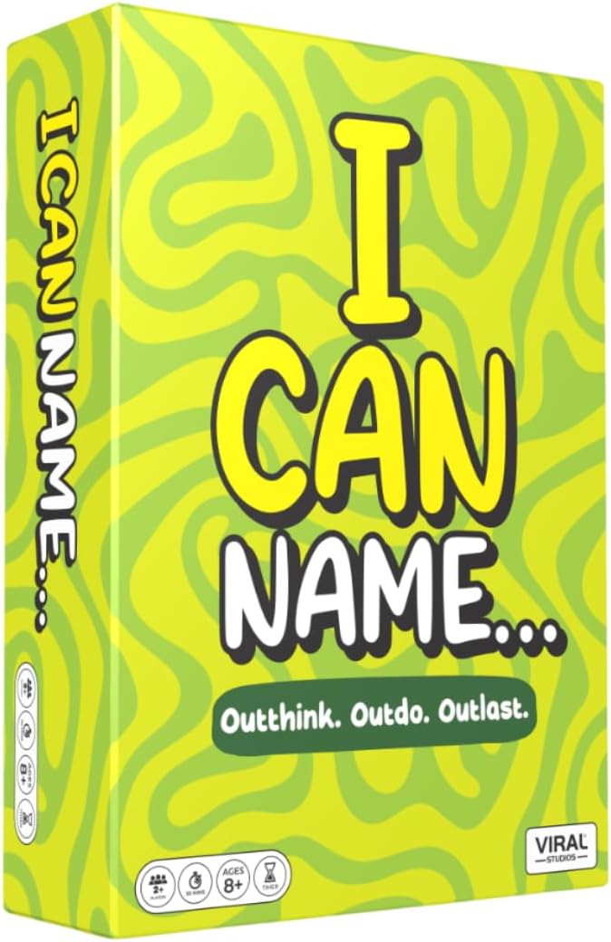 I Can Name... | Fast-Paced Family Party Game of Bidding & Brainpower | Hilarious Card Game Night, Party Game for Teens and Adults, for Groups and Gatherings | 325 Fun Challenge Cards | Ages 8+