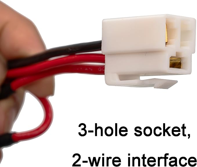 weelye Charging Hole for Children Electric Vehicle 6V 12V 24V Round Charging Port for Children Electric Vehicle Charger Socket Strip line Replacement Parts