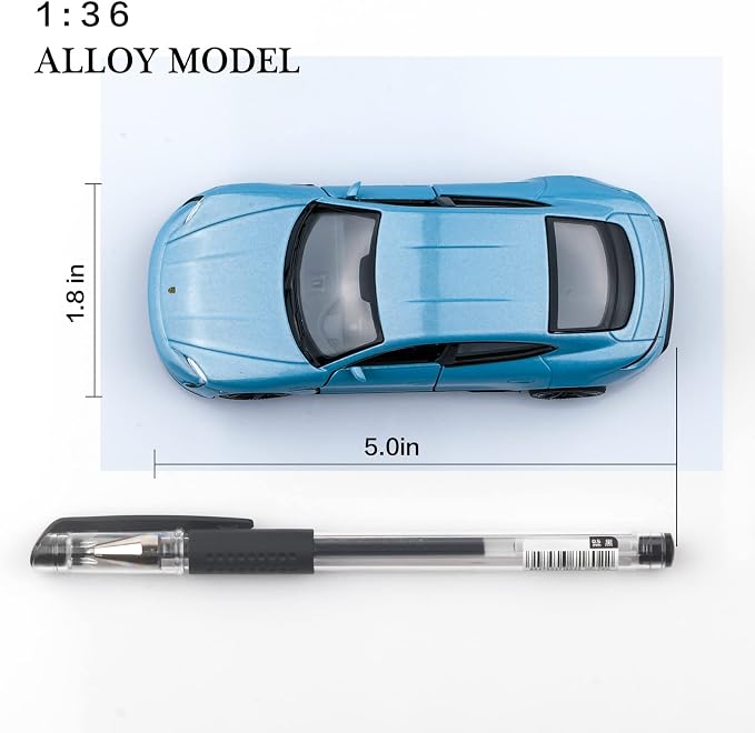 TOKAXI 1/36 Scale Porsche Taycan Turbo Diecast Car Models,Pull Back Vehicles Toy Cars,Cars Gifts for Boys Girls