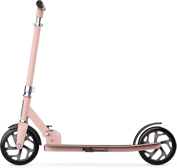 Jetson Jupiter Jumbo 2-Wheel Kick Scooter, Sturdy Wide Deck, Height Adjustable Handlebar, Rear Brake, Easy-Folding Mechanism, 8 inch wheels