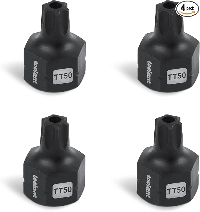 toolant 3/8" drive TT50 impact torx bit socket set 4PCS, Torx Drive, S2 Steel Air Drive Torx Socket set,Impact Grade，Anti-Roll Design