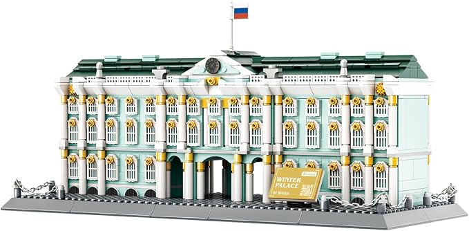 Winter Palace Saint Petersburg Building Set (1063 Pieces), Architecture Building Blocks Toys, Home Décor Model Gifts for Kids and Adults