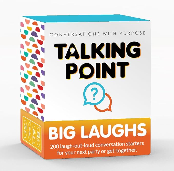Funny Conversation Cards for Adults and Families - 200 Hilarious Questions and Conversation Starters - Group Game for Family Reunions, Parties & Game Night - Put Down Your Phones and Laugh Together