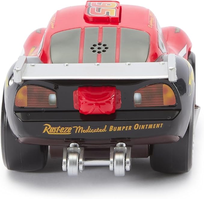 Disney Store Official Lightning McQueen Push 'N' Go Talking Vehicle - Pixar Cars Toys - Talking & Moving Action - Cars Movie Toys - Engine Reveal & Catchphrases - Disney Gift for Boys
