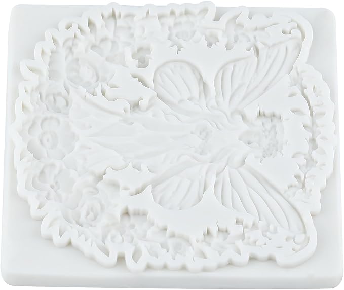 Flower Fairy Polymer Clay Molds Butterfly Fairy Flower Garland Silicone Mold for DIY Crafts Epoxy Resin Casting Polymer Clay Tools Craft Air Dry Jewelry Making
