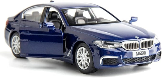 RMZ City BMW M550i Car Model 1:36 Diecasting Alloy Toy Car, Pull Back Vehicles Toy Car for Toddlers Kids Boys Girls Gift Blue