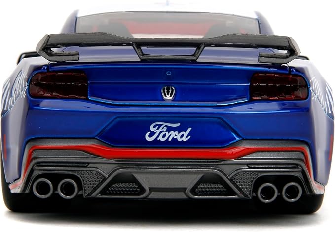 Jada Toys Bigtime Muscle 1:24 2024 Ford Mustang GT Dark Horse Die-Cast Car, Toys for Kids and Adults