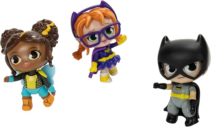 DC Super Hero Girls 3" Mini Dolls Hero Multipack, Includes Wonder Woman, Superman, Bumblebee, Batgirl, and Batman!