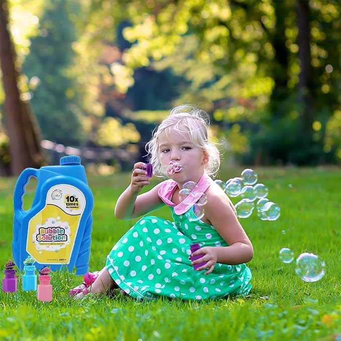 32 oz Concentrated Bubble Solution, Refills up to 2.5 Gallons, Non-Toxic Concentrated Solution for Bubble Machines, Giant Bubble Wands,Bubble Gun and Blowers