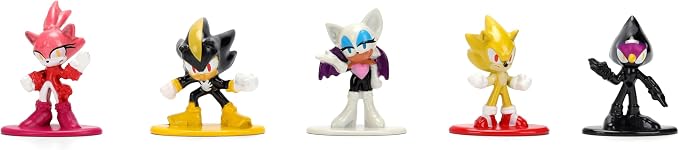 Jada Sonic The Hedgehog Nano Metalfigs 18 Pack Series 2 Die-Cast Figure Set – Includes Sonic, Shadow, Amy Rose, Rouge Toys